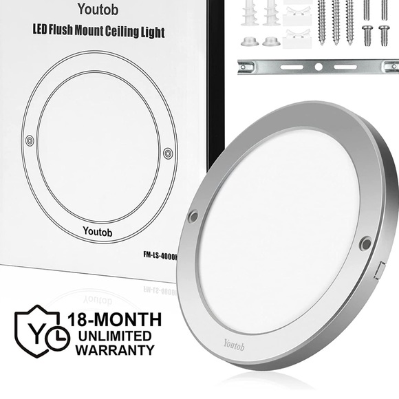 Other Nwt Open Box Never Use Youtob Led Flush Mount Ceiling Light Poshmark